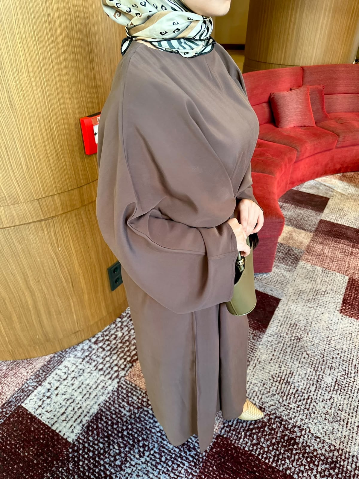 Kahve Çapraz Detay Bağlamalı Elbise - küçük görsel 5
